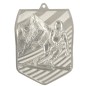 Medal narciarski odlewany duży pamiątkowy z wklejką i szarfą Medal narciarski odlewany duży pamiątkowy z wklejką i szarfą