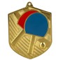 Medal tenis stołowy odlewany duży z emalią z grawerem i szarfą Medal tenis stołowy odlewany duży z emalią z grawerem i szarfą