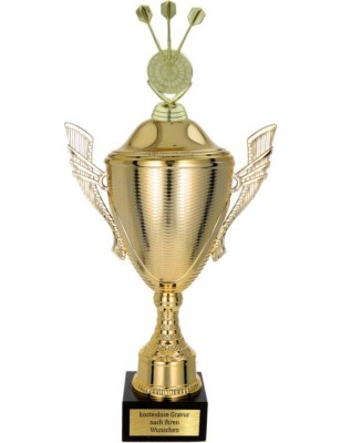 złoty Puchar z figurką rzutki - trofeum do twojej dyscypliny