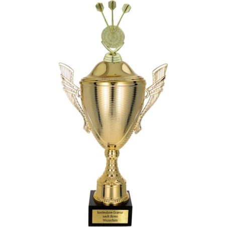 złoty Puchar z figurką rzutki - trofeum do twojej dyscypliny