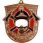 Medal strażacki odlewany duży z emalią z wklejką i szarfą straż pożarna OSP PSP Medal strażacki odlewany duży z emalią z wklejką i szarfą straż pożarna OSP PSP
