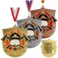 Medal strażacki odlewany duży z emalią z wklejką i szarfą straż pożarna OSP PSP Medal strażacki odlewany duży z emalią z wklejką i szarfą straż pożarna OSP PSP