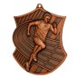 Medal biegowy odlewany duży lekkoatletyczny z grawerką i szarfą