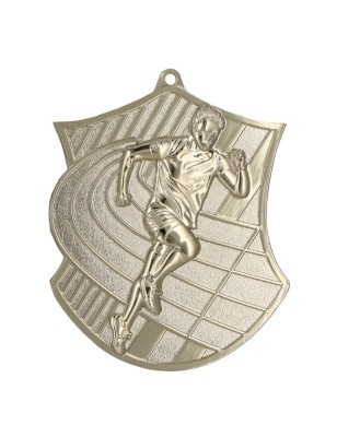 Medal biegowy odlewany duży lekkoatletyka | z grawerką i szarfą