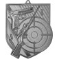 Medal strzelecki odlewany duży pamiątkowy z tabliczką i szarfą
