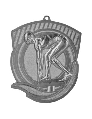 Medal pływacki odlewany duży pływanie | z wklejką i szarfą