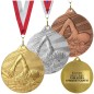 Medal pływacki pływanie 5cm z nadrukiem i szarfą w cenie Medal pływacki pływanie 5cm z nadrukiem i szarfą w cenie