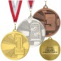 Gotowy medal za miejsca 1 2 3 nowoczesny 5cm z nadrukiem i szarfą Gotowy medal za miejsca 1 2 3 nowoczesny 5cm z nadrukiem i szarfą