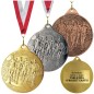 Gotowy medal biegowy maraton biegi na zamówienie z szarfą 5cm Gotowy medal biegowy maraton biegi na zamówienie z szarfą 5cm