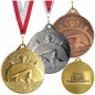 Gotowy medal pływacki zawody pływanie na zamówienie z własnym nadrukiem i szarfą Gotowy medal pływacki zawody pływanie na zamówienie z własnym nadrukiem i szarfą