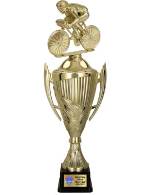 Komplet Pucharów Sportowych z figurką Kolarza 40-35-32 cm + grawer w cenie Kolarstwo