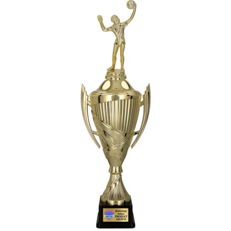 Komplet Pucharów Sportowych z figurką Siatkówka 42-37-34 + grawer gratis