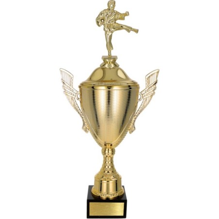 złoty Puchar z figurką karate - trofeum do twojej dyscypliny
