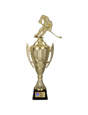 Komplet Pucharów Sportowych z figurką Hokeisty 40-35-32 cm + projekt w cenie Hokej