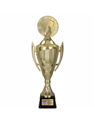 Komplet Pucharów Sportowych z figurką Gry Karciane 38-33-30 cm+ Personalizacja gratis