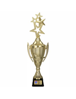 Komplet Pucharów Sportowych z figurką Gwiazd 45-40-37 cm+ tabliczki w cenie Uniwersalne
