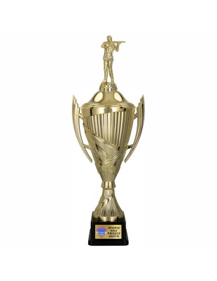 Zestaw Pucharów Sportowych z figurką Strzelca 38-33-30 cm+ grawerki gratis Strzelectwo