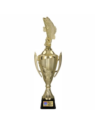 Komplet Pucharów Sportowych z figurką Ryby 43-38-35 cm + personalizacja gratis Wędkarstwo
