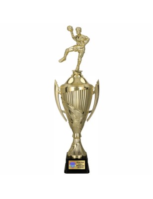 Komplet Pucharów Sportowych z figurką Szczypiornisty 42-37-34 cm + grawer gratis Piłka Ręczna