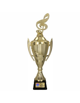 Zestaw Pucharów Sportowych z figurką Muzyka 40-35-32 cm + grawerki gratis Klucz Wiolinowy