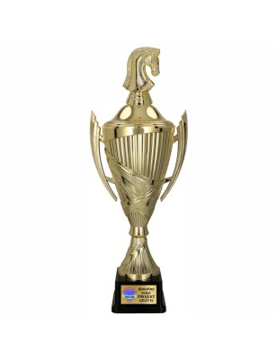 Komplet Pucharów Sportowych z figurką Szachy 35-30-27cm + Personalizacja w cenie