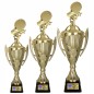 Zestaw Pucharów Sportowych z figurką Tenis Stołowy 39-34-31 cm + tabliczki Gratis Zestaw Pucharów Sportowych z figurką Tenis Stołowy 39-34-31 cm + tabliczki Gratis