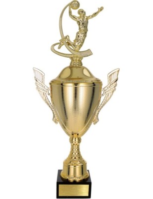 złoty Puchar z figurką koszykówka - trofeum do twojej dyscypliny