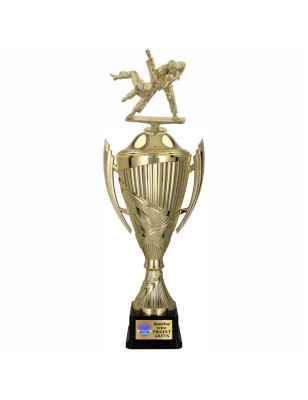 Komplet Pucharów Sportowych z figurką Judo 41-36-33 cm+ Grawerki w cenie