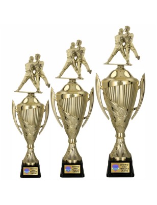 Złoty Puchar Sportowy z Figurką Sztuki Walki i personalizacja gratis Judo, Karate
