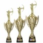 Zestaw Komplet Pucharów Sportowych z figurką Łucznika 48-43-40 cm + Grawerki Gratis Łucznictwo Zestaw Komplet Pucharów Sportowych z figurką Łucznika 48-43-40 cm + Grawerki Gratis Łucznictwo