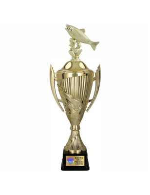 Zestaw Pucharów Sportowych z figurką Ryby 38-33-30 cm + tabliczki w cenie Wędkarstwo