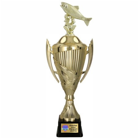 Zestaw Pucharów Sportowych z figurką Ryby 38-33-30 cm + tabliczki w cenie Wędkarstwo