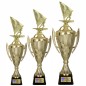 Zestaw Pucharów Sportowych z figurką Windsurfing 43-38-35 cm + Projekt i Grawerki W Cenie