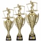 Komplet Pucharów Sportowych z figurką Narciarza, 41-36-33 cm + Grawerki Gratis Narciarstwo