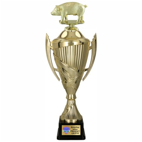 Komplet Pucharów Sportowych z figurką Wieprza 35-30-27 cm + tabliczki w cenie Hodowla zwierząt