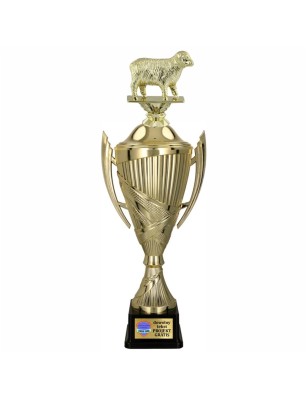 Zestaw Pucharów Sportowych z figurką Owcy 38-33-30 cm + Grawerki Gratis Hodowla zwierząt