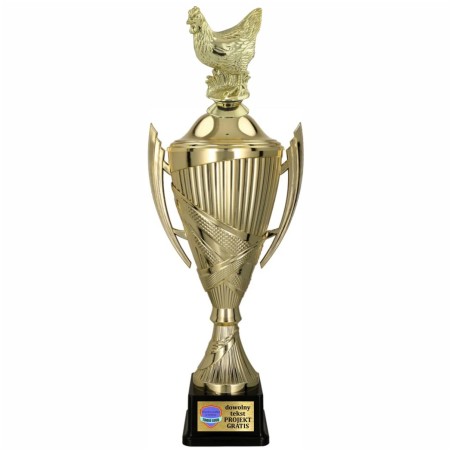 (brak ean) Komplet Pucharów Sportowych z figurką Kury 37-32-29 cm + tabliczki w cenie Hodowla zwierząt
