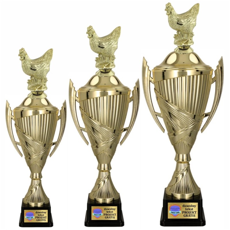 (brak ean) Komplet Pucharów Sportowych z figurką Kury 37-32-29 cm + tabliczki w cenie Hodowla zwierząt (brak ean) Komplet Pucharów Sportowych z figurką Kury 37-32-29 cm + tabliczki w cenie Hodowla zwierząt
