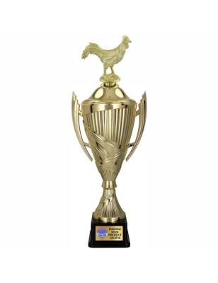 Komplet Pucharów Sportowych z figurką Koguta 38-33-30 cm + Grawerki w Cenie Hodowla zwierząt
