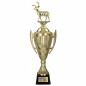 Zestaw Pucharów Sportowych z figurką Jelenia 43-38-35 cm + grawerki w cenie Myślistwo